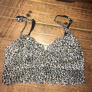 Victoria’s Secret cheetah lacy S sexy loungewear bralette